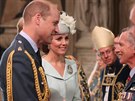 Princ William a vévodkyn Kate po bohoslub k 100. výroí RAF (Londýn, 10....