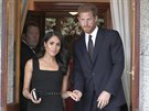 Vévodkyn Meghan a princ Harry na letní party na britské ambasád v Irsku...