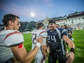 Zpasy mezi Ostrava Steelers a Prague Lions pat k nejvyrovnanjm v lize.