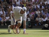 Klopýtnutí Američana Johna Isnera v nejdelším semifinále Wimbledonu všech dob.