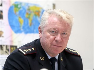 Krajský ředitel Policie ČR na Liberecku Vladislav Husák na tiskové konferenci k...