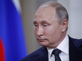 Ruský prezident Vladimir Putin pi setkání s Donaldem Trumpem v Helsinkách (16....