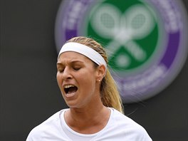 Nespokojenost. Slovensk tenistka Dominika Cibulkov lituje ve tvrtfinle...