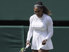 Dal vyhran vmna. Americk tenistka Serena Williamsov v prvnm setu...