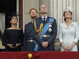 Vévodkyně Meghan, princ Harry, princ William a vévodkyně Kate (Londýn, 10....