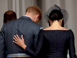 Princ Harry a vvodkyn Meghan (Londn, 10. ervence 2018)