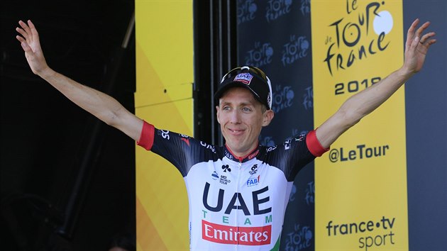 Spokojen Dan Martin po vtzstv v est etap Tour de France.