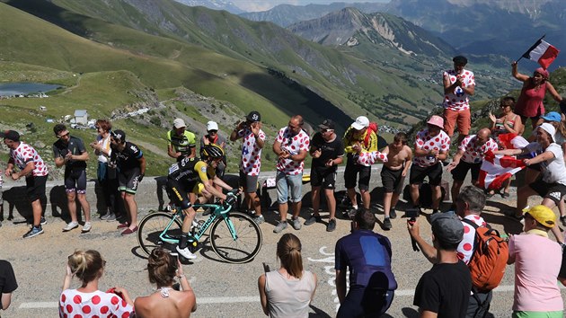 Steven Kruijswijk v niku bhem 12. etapy Tour de France.