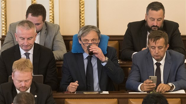 Poslanec hnutí ANO Martin Stropnický během středečního jednání Sněmovny o důvěře vládě. (11. července 2018)