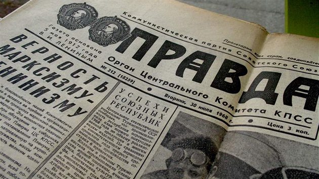 Moskevská Pravda z 30. července 1968 s dopisem 99 pragováků a jejich podpisy