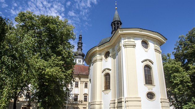 Kostel sv. Štěpána Prvomučedníka v areálu olomouckého Klášterního Hradiska.
