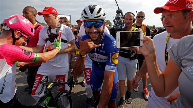 Fernando Gaviria slav druh vtzstv na Tour.