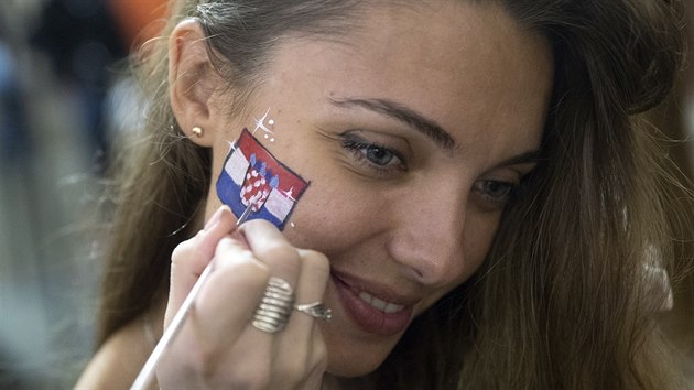 Chorvatští fanoušci prožívají úspěch fotbalistů na světovém šampionátu.