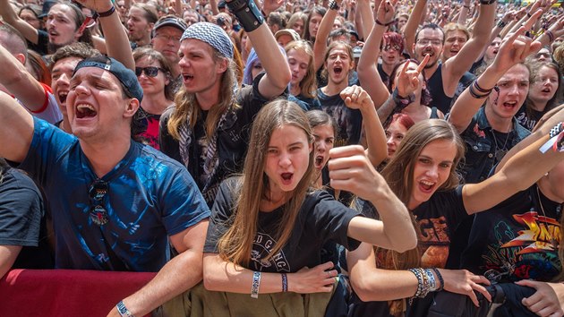 Fanoušci na metalovém festivalu Masters of Rock 2018 ve Vizovicích