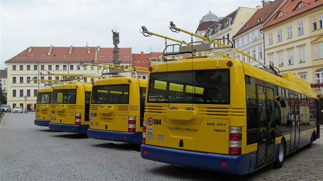 Nov parciln trolejbusy v Teplicch.