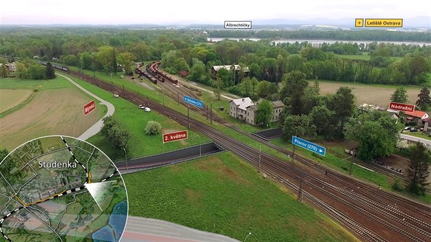 Takto má v budoucnu vypadat železniční přejezd ve Studénce.