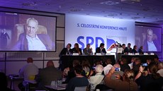 Zdravice prezidenta Miloše Zemana na celostátním sjezdu SPD (14. července 2018).