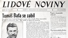 Tragická smrt Tomáše Bati v dobovém tisku (červenec 1932)
