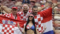 Chorvattí fanouci ped finále mistrovství svta v Rusku