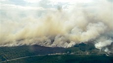 Lesní požáry se Švédském šíří velmi rychle. (18. července 2018)