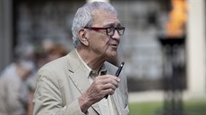 Vladimír Páral na poh�bu Dagmar Bure�ové (11. 7. 2018)