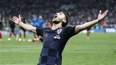 JSME VE FINÁLE! Chorvatský fotbalista Josip Pivarič slaví na mistrovství světa...