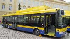 V ervenci 2018 msto Teplice pedstavilo pt nových parciálních trolejbus koda 30Tr