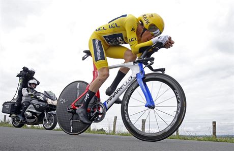 Geraint Thomas si v asovce jede za titulem z Tour de France.