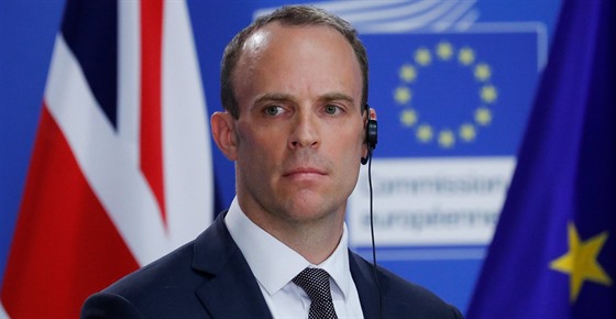 Britský ministr pro brexit Dominic Raab (26. �ervence 2018)