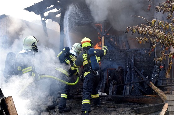 Požár rodinného domu v Jenišově na Karlovarsku.