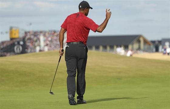Americký golfista Tiger Woods na britském The Open. 