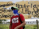Demonstrace za odchod prezidenta Ortegy v hlavním mst Managua