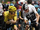 PRVNÍ A DRUHÝ. Geraint Thomas (vlevo) a Chris Froome ve spolené konverzaci...