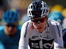 Britský jezdec týmu Sky Chris Froome v cíli 15. etapy Tour de France