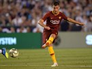 �eský úto�ník Patrik Schick (AS �ím) st�ílí v p�ípravném zápase proti...