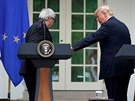 Americký prezident Donald Trump se setkal v Bílém dom s pedsedou Evropské...