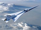 Nadzvukové dopravní letadlo X-59 QueSST vyvíjí pro kosmickou agenturu NASA...