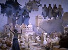 Alfons Mucha: Zavedení slovanské liturgie (1912, vajená tempera, olej,...