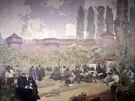 Alfons Mucha: Bratrsk kola v Ivanicch (1578), (1914, vajen tempera, olej,...