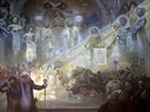 Alfons Mucha: Mont Athos (1926, vajená tempera, olej, plátno, 405 x 480 cm)