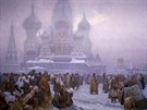 Alfons Mucha: Zruen nevolnictv na Rusi (1861), (1914, vajen tempera, olej,...