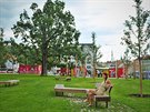 Nov� otev�en� park na Mendlov� n�m�st� v Brn�.
