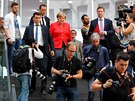 Německá kancléřka Angela Merkelová odpovídá na dotazy novinářů při své tradiční...