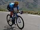 Mikel Landa v úniku bhem 19. etapy Tour de France.