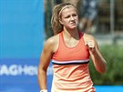 Karolína Muchová se raduje na turnaji v Olomouci