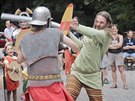 Během Keltského dne na Radyni u Starého Plzence proběhl boj mezi Římany a...