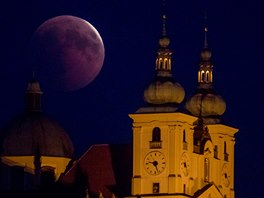 Úplné zatmní Msíce, Svatý Kopeek u Olomouce (27. 7. 2018).