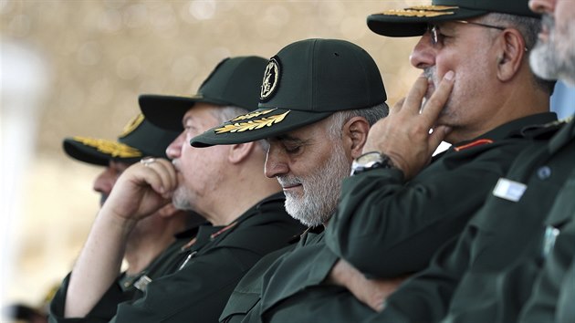 Íránský generál Kásem Sulejmání, velitel elitních jednotek Kuds (30. června 2018)