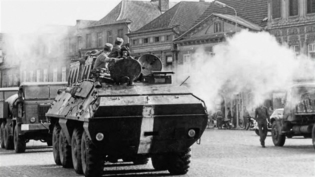 Vojska obsazují v srpnu 1968 Litomyšl.