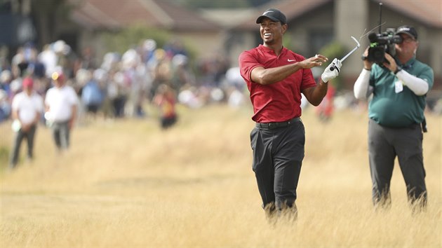 Americk golfista Tiger Woods na British Open